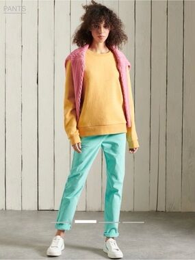 Superdry Chino Pants in Turquoise